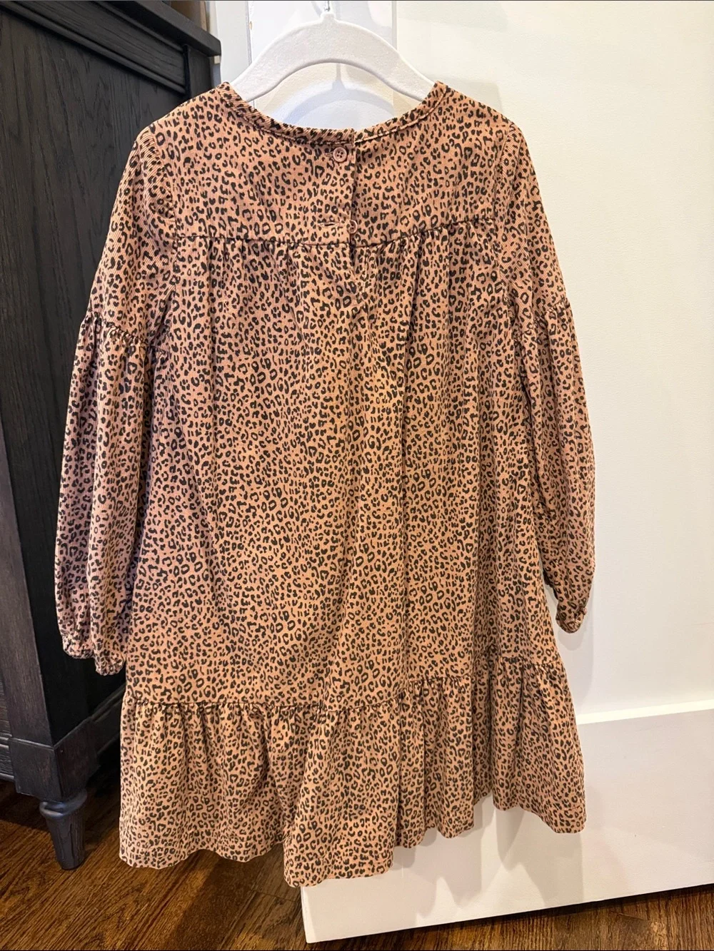 GAP Girls' Leopard Print Dress in Tan and Black
